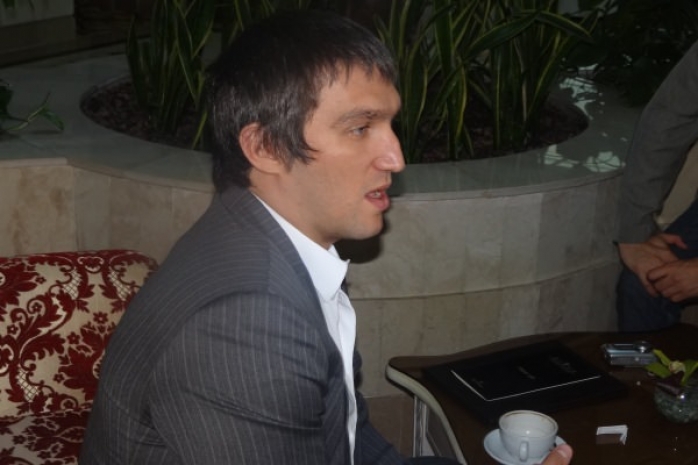 Александр Овечкин приехал на презентацию «Астаны»