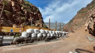 На автодороге Бишкек – Ош активно ведутся подготовительные работы к началу строительства нового тоннеля